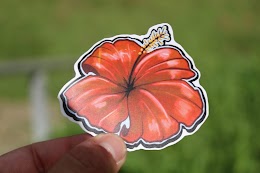 Det 755 Sticker: Maga Flower