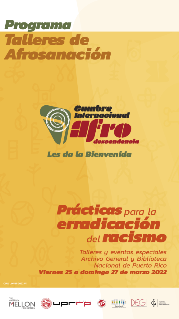 Anuncio Talleres Cumbre AfroDesendencia