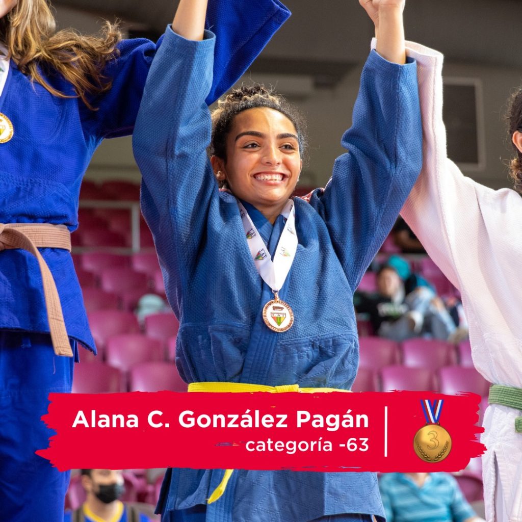 Alana González, bronce ( categoría -63)