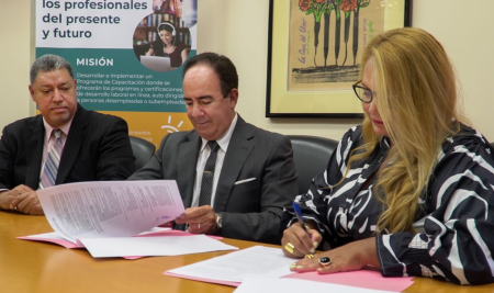 Centro de Capacitación Laboral de la UPR y Spartans firman acuerdo que facilitará recursos físicos para que personas desempleadas y empleadas reciban capacitación laboral
