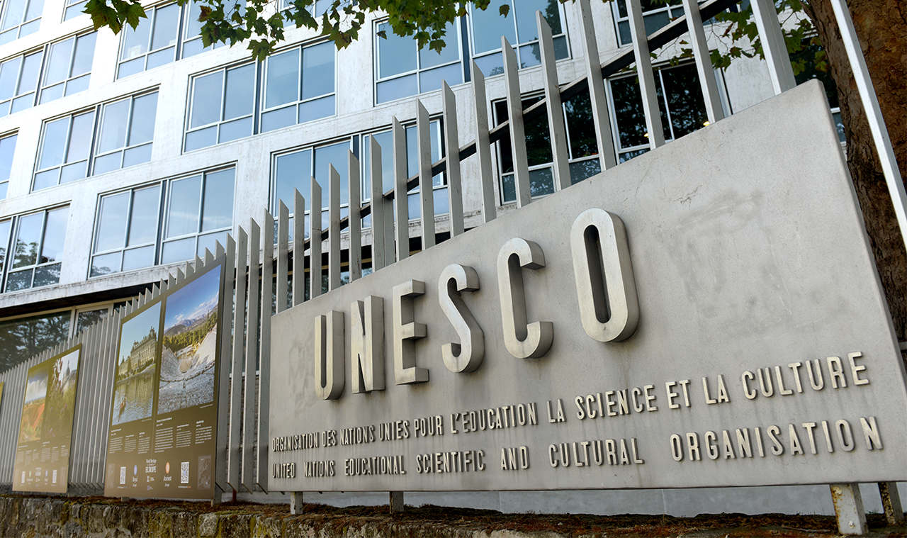 Imagen de la fachada de la UNESCO