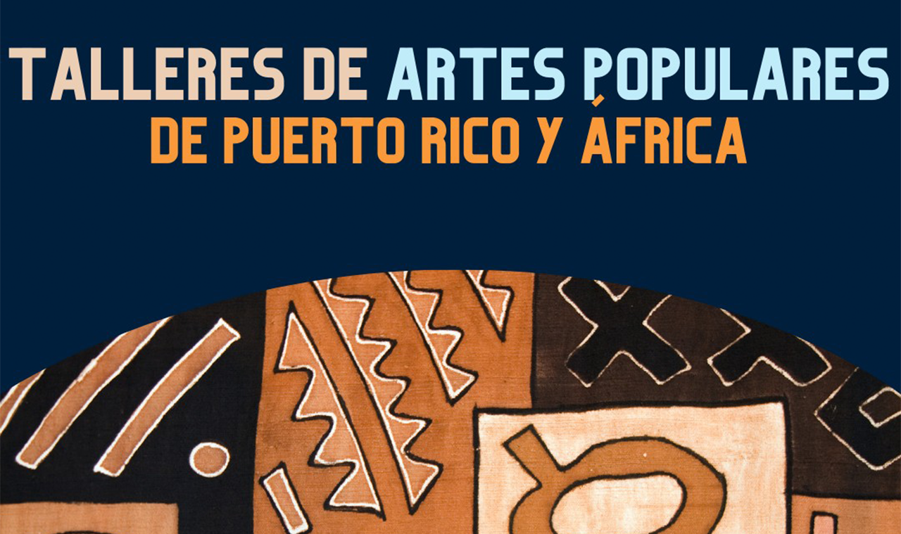 Portada del anuncio de los talleres a ofrecerse en el museo de la uprrp