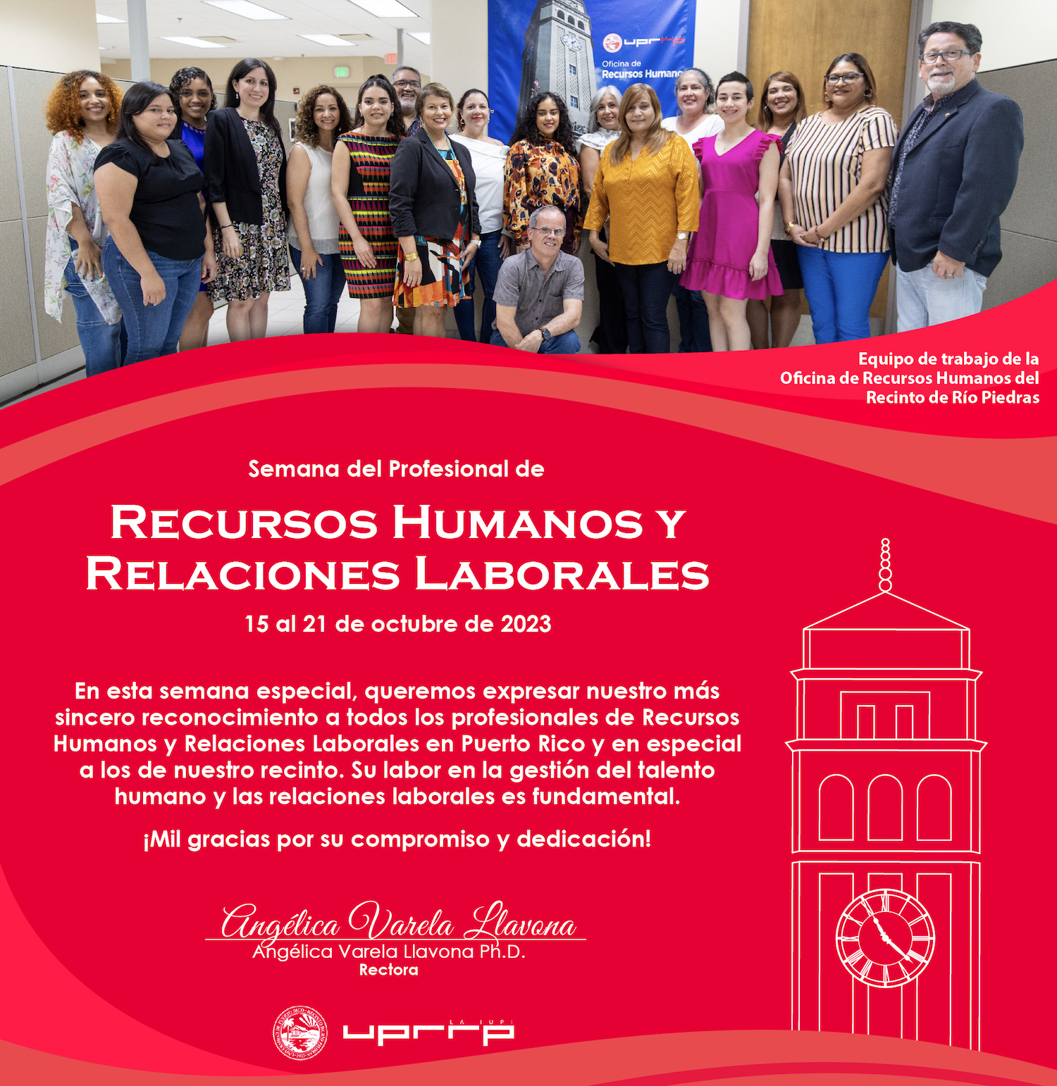 Felicitación en la semana del profesional de Recursos Humanos y Relaciones Laborales