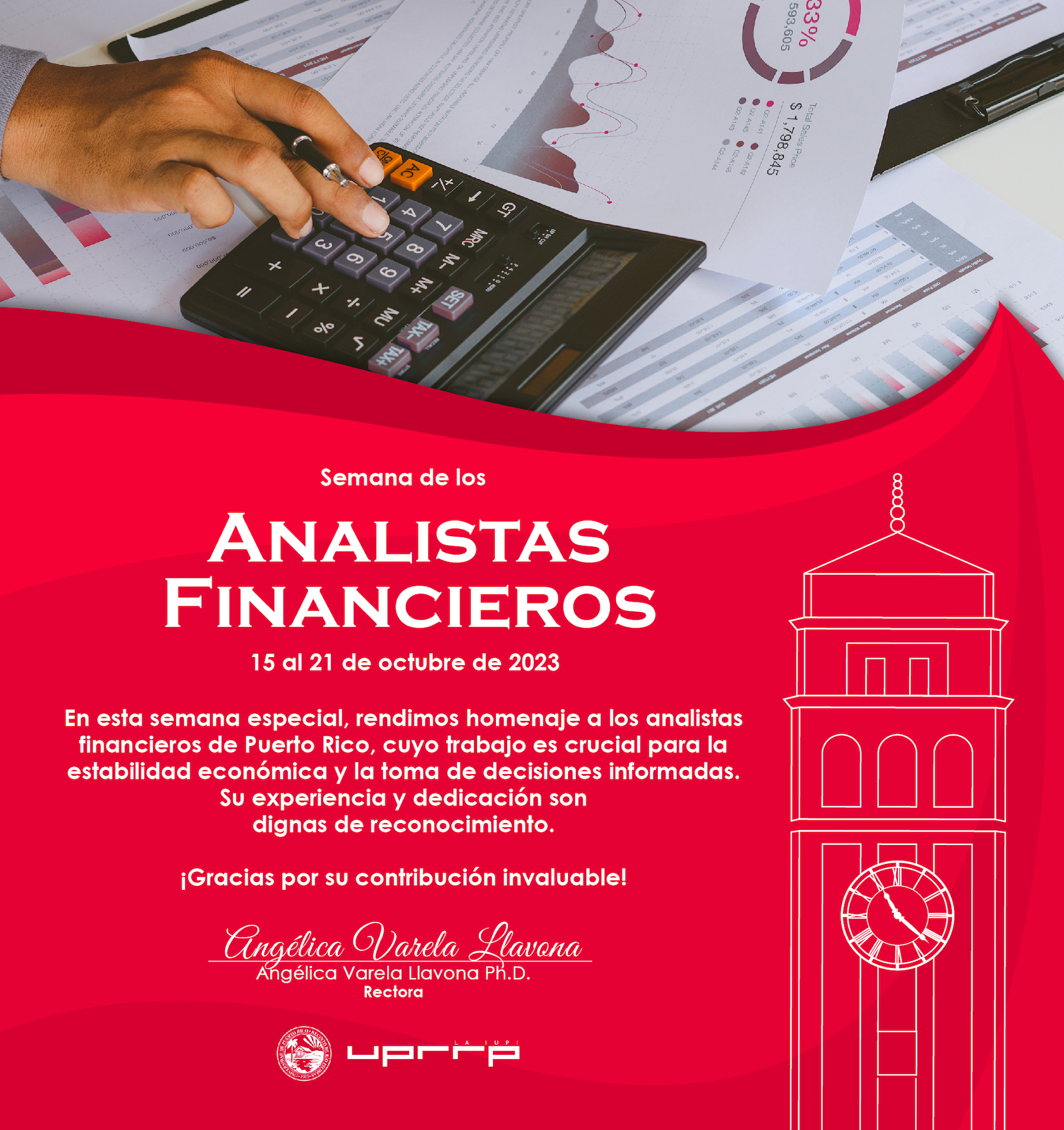 Felicitaciones en la Semana de los Analistas Financieros