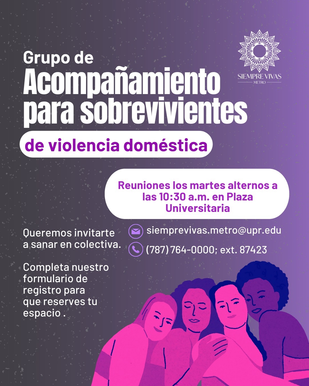 Promoción Grupo de Acompañamiento para Sobrevivientes