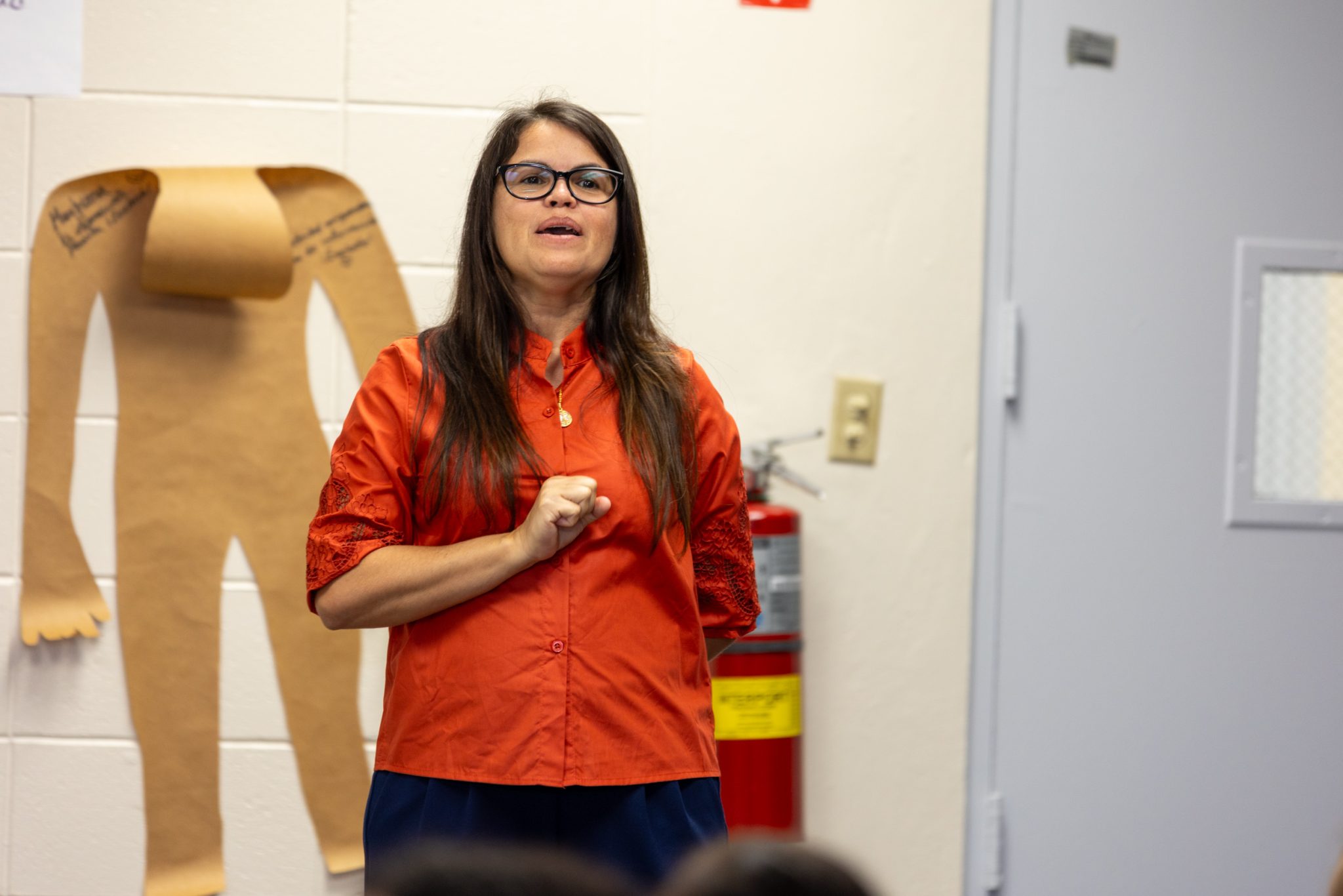 La profesora Raquel Andújar Batista describió las diferentes etapas de la iniciativa.