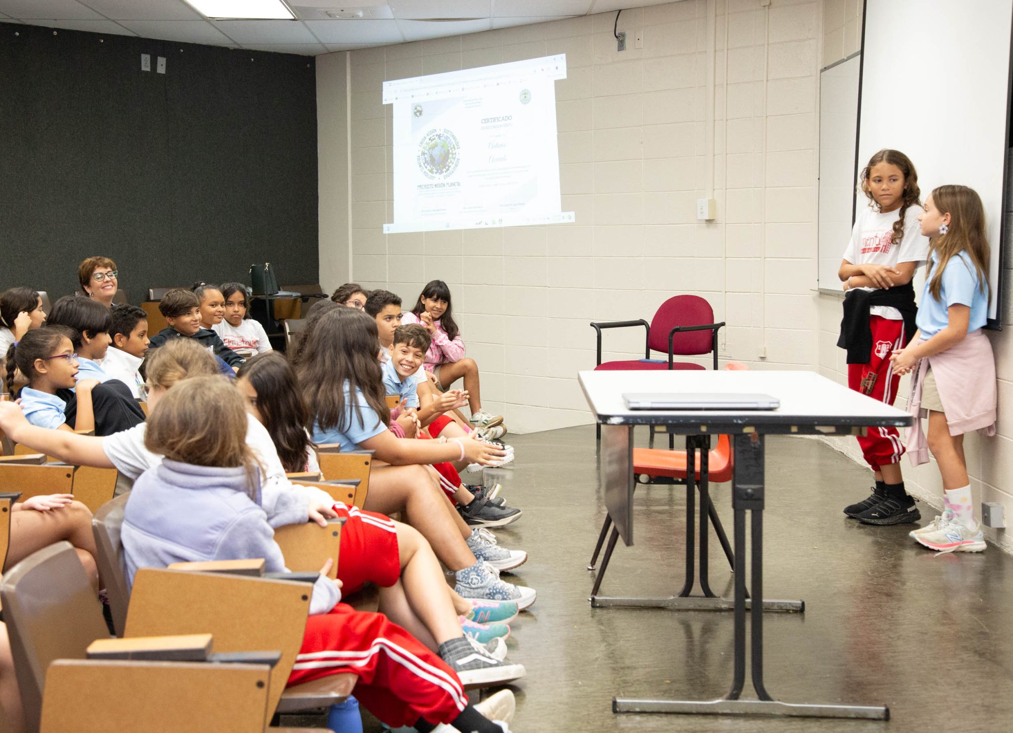 Los niños compartieron sus experiencias durante la actividad