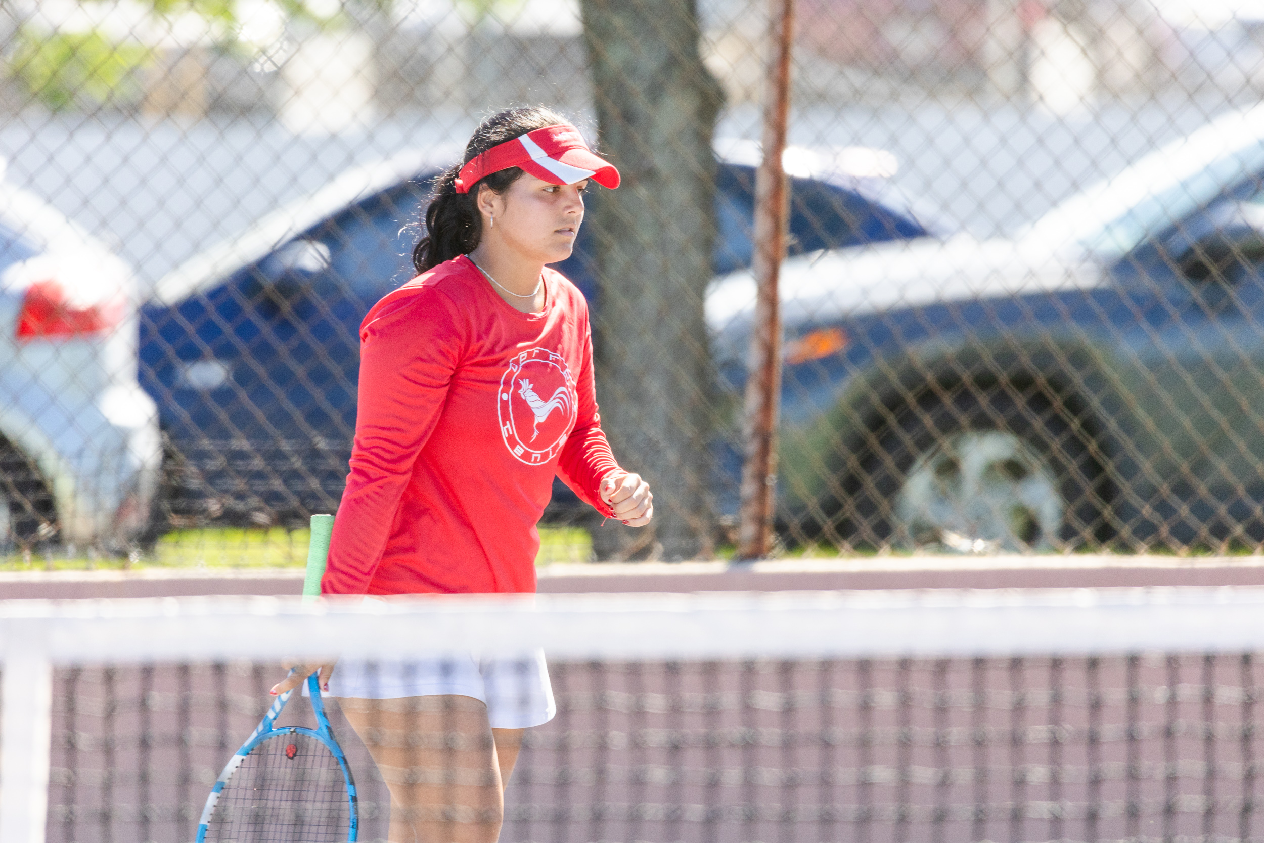 Competidora del tenis de campo