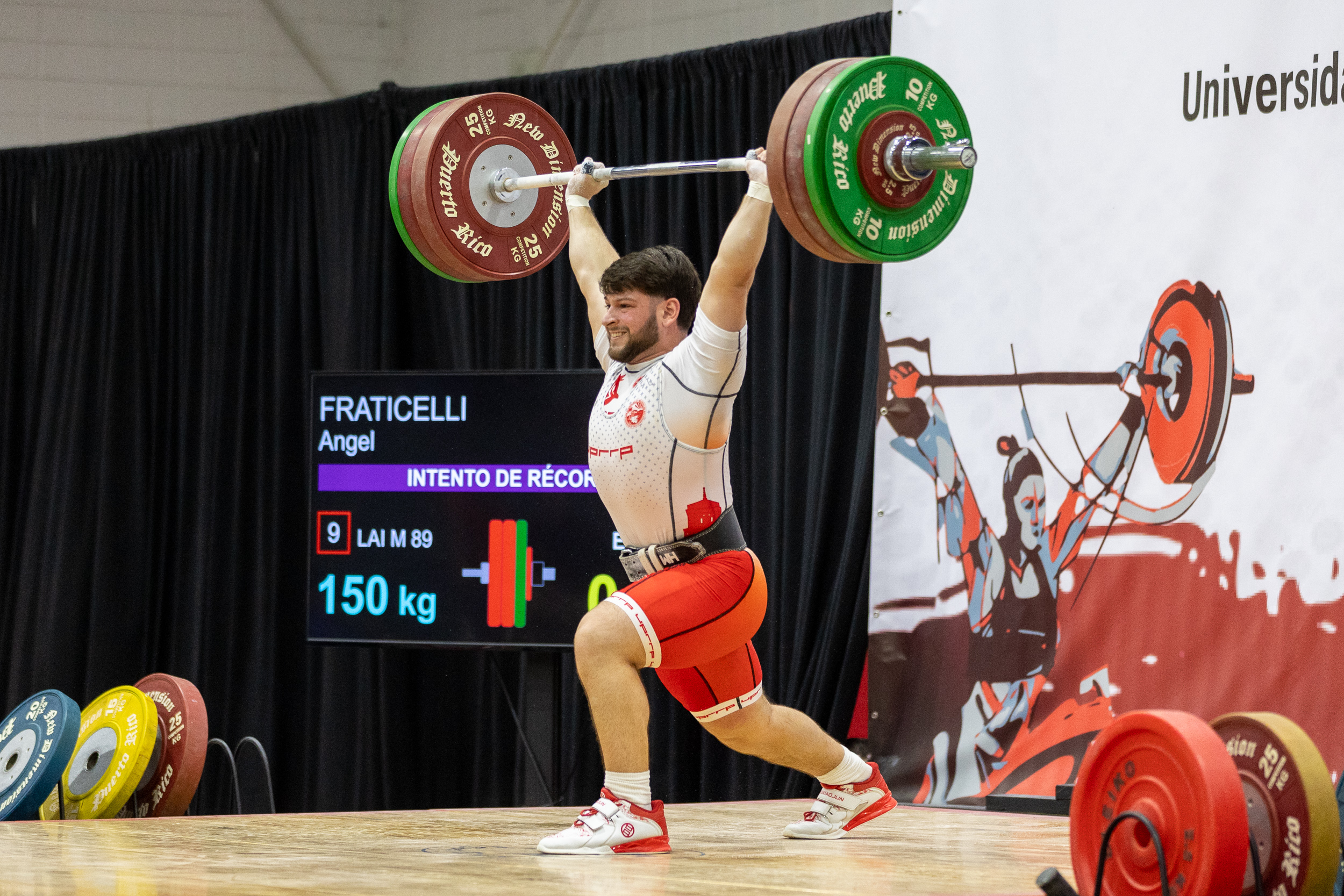 Competidor del equipo de halterofilia masculino