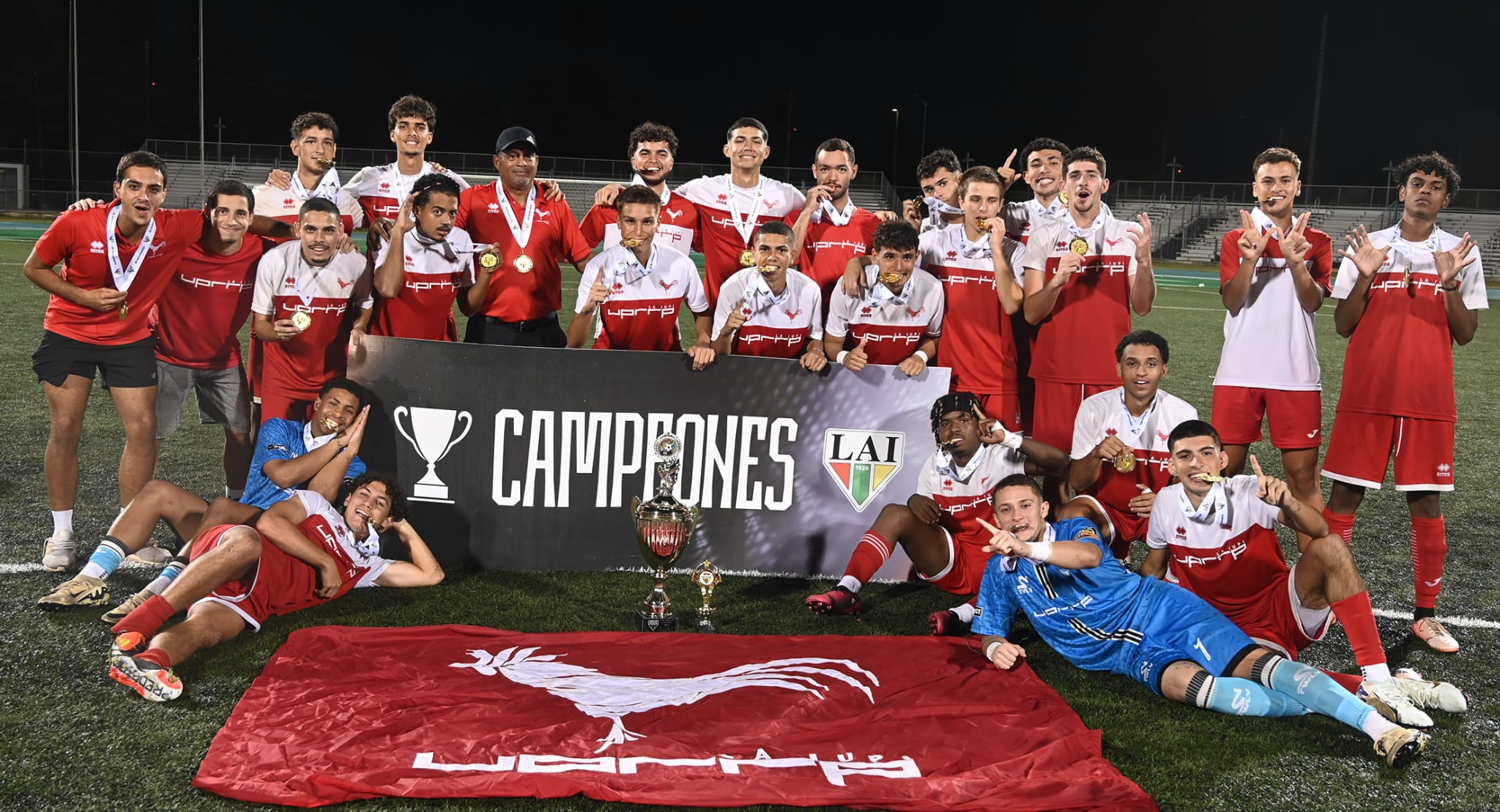 Campeones del equipo de fútbol masculino