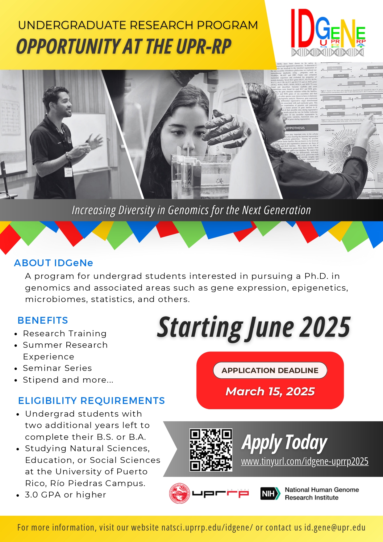 Convocatoria Programa IDGeNE 2025-2027