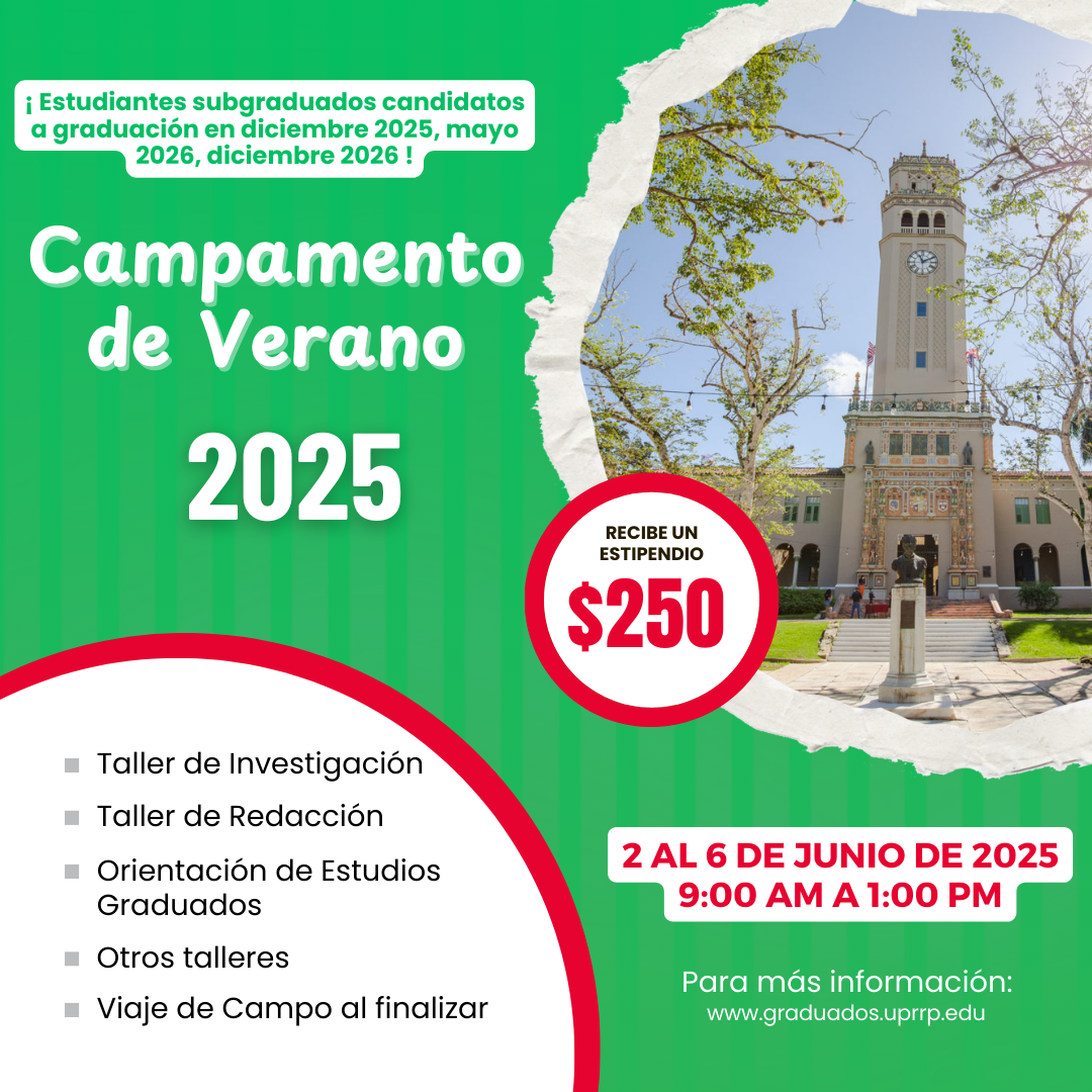 Campamento de Verano para estudiantes subgraduados en junio de 2025