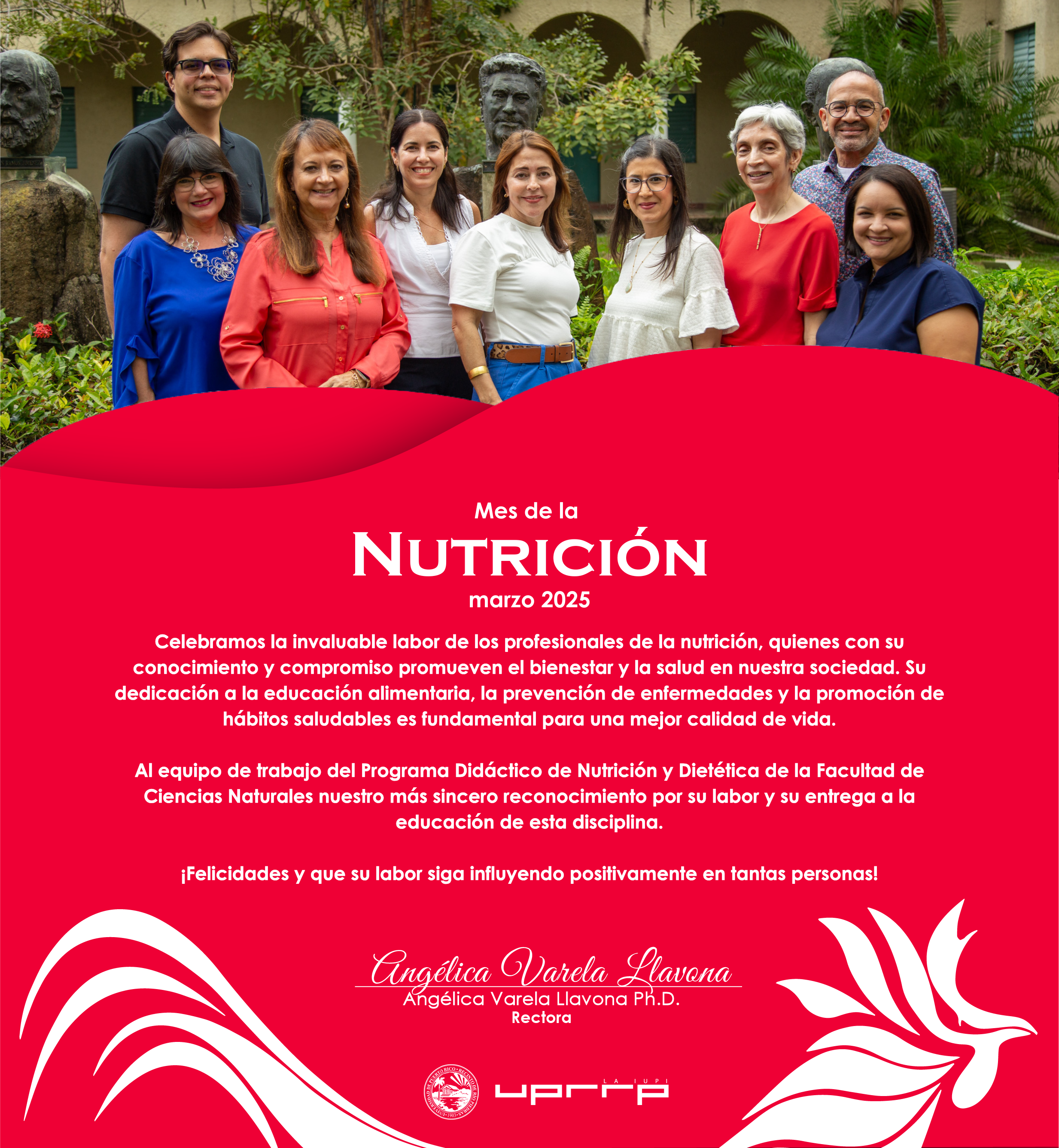 Felicitaciones en el Mes de la Nutrición