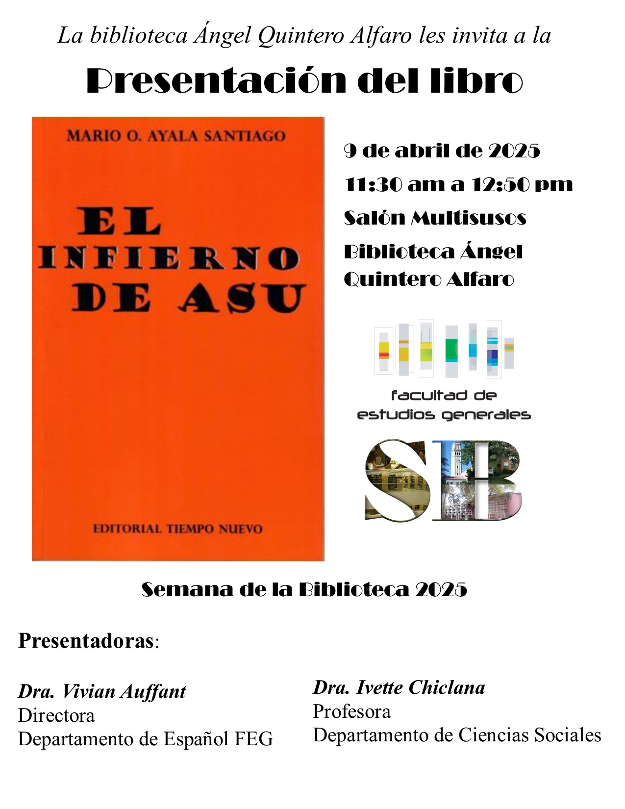 Actividad en la Semana de la Biblioteca del 7 al 11 de abril de 2025