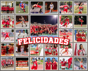Collage de fotos de estudiantes atletas 