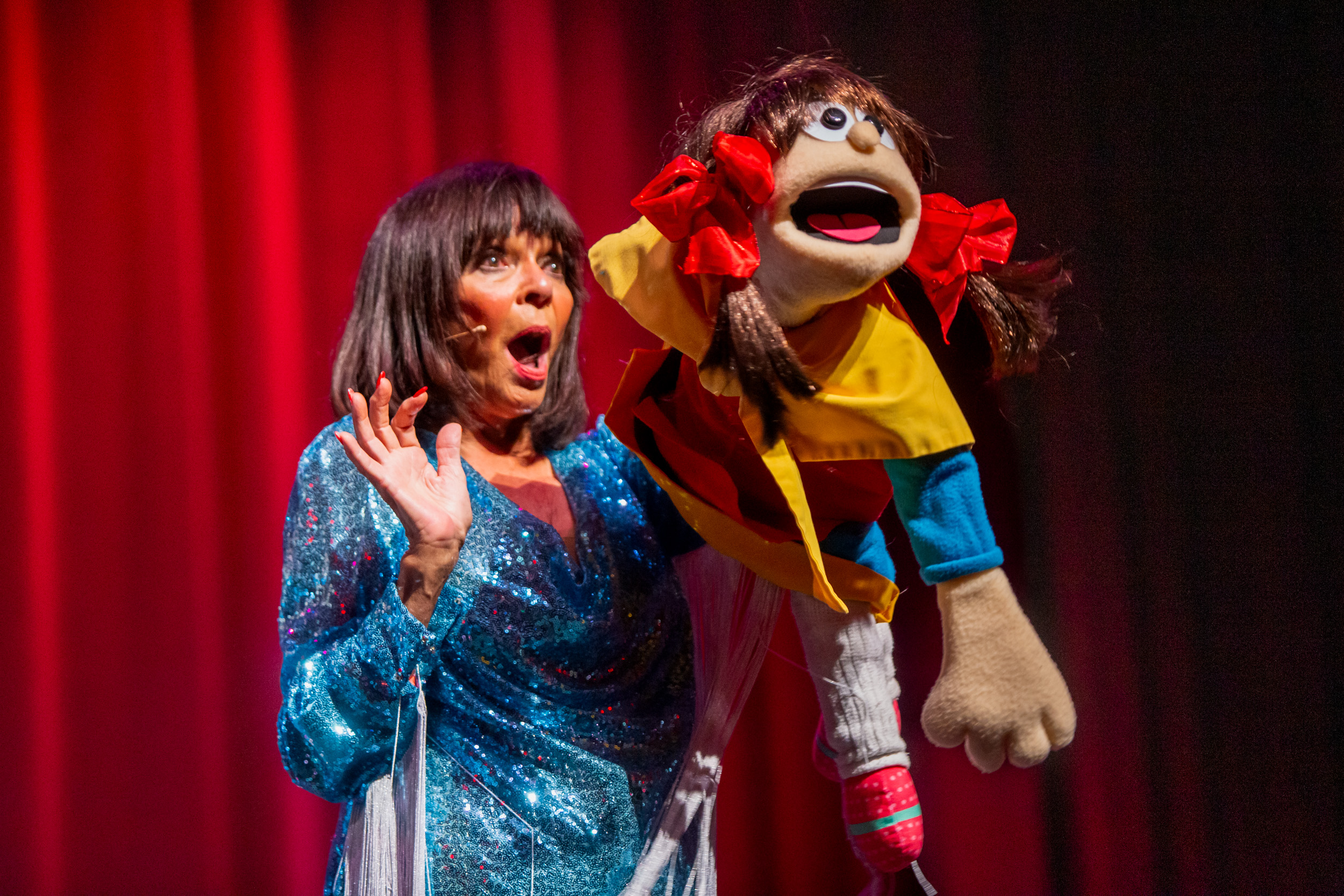 Norma Krasinski junto a Chicolina