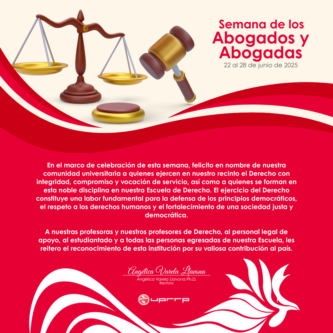 Felicitación en la Semana del los Abogados y Abogadas
