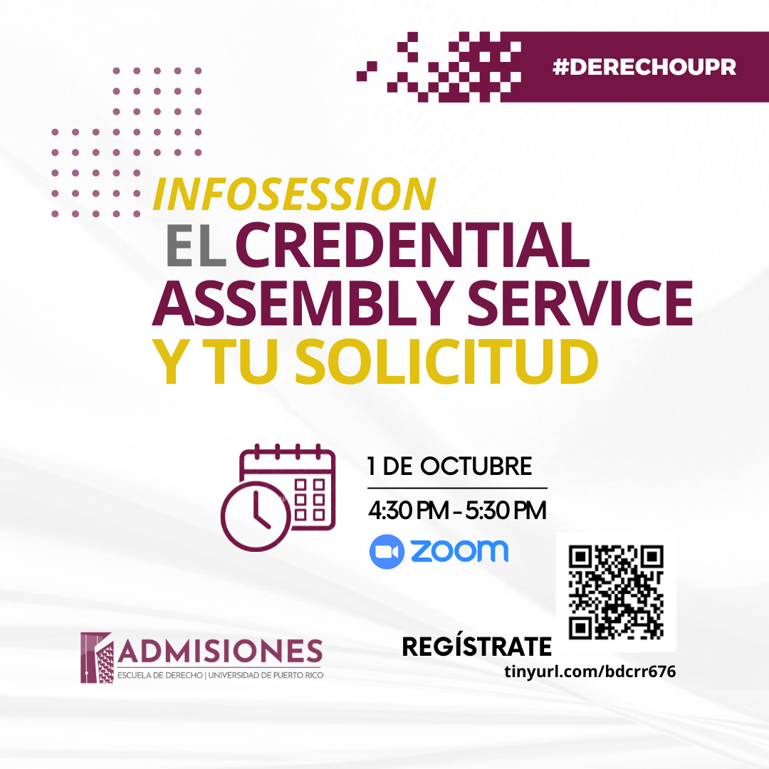 Infosession: Charla sobre el Credential Assembly Service (CAS) y la solicitud de admisión el 1 de octubre a las 4:30pm por Zoom