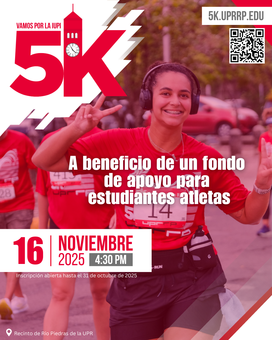 Anuncio del 5k el 16 de noviembre de 2025