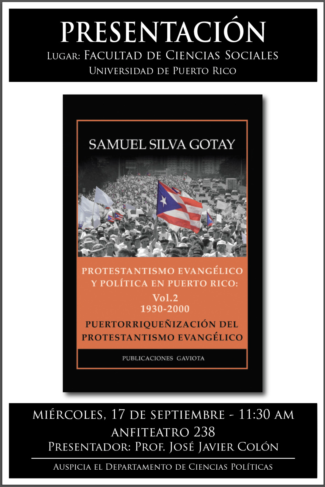 Presentación del Libro: Protestantismo Evangélico y Política en Puerto Rico