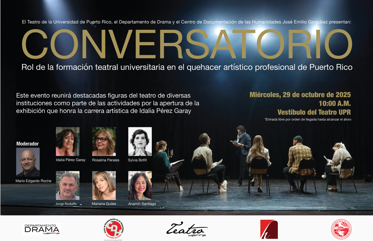 Exploran el impacto de la formación teatral universitaria en conversatorio desde el Teatro UPR