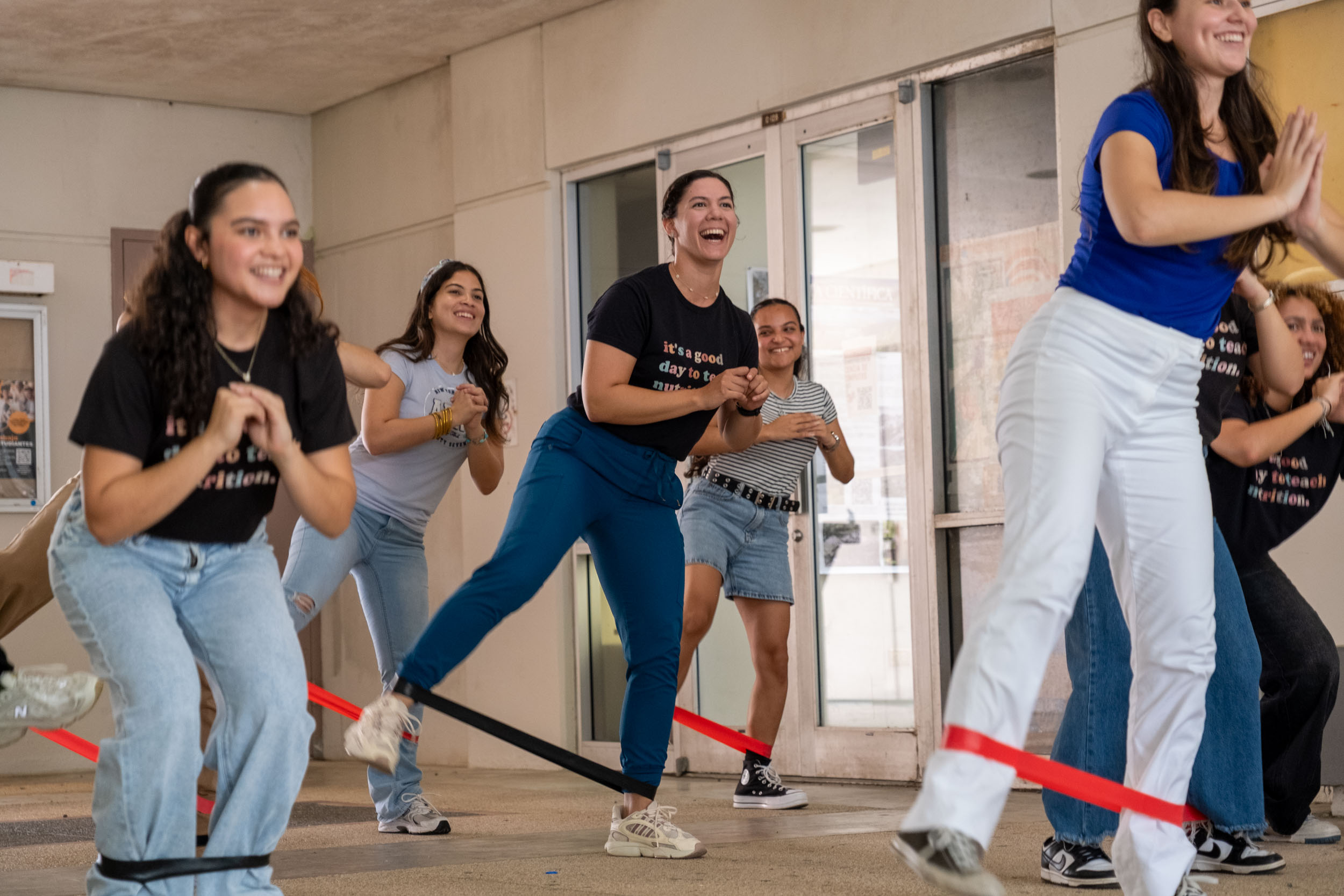 También tuvieron la oportunidad de ejercitarse