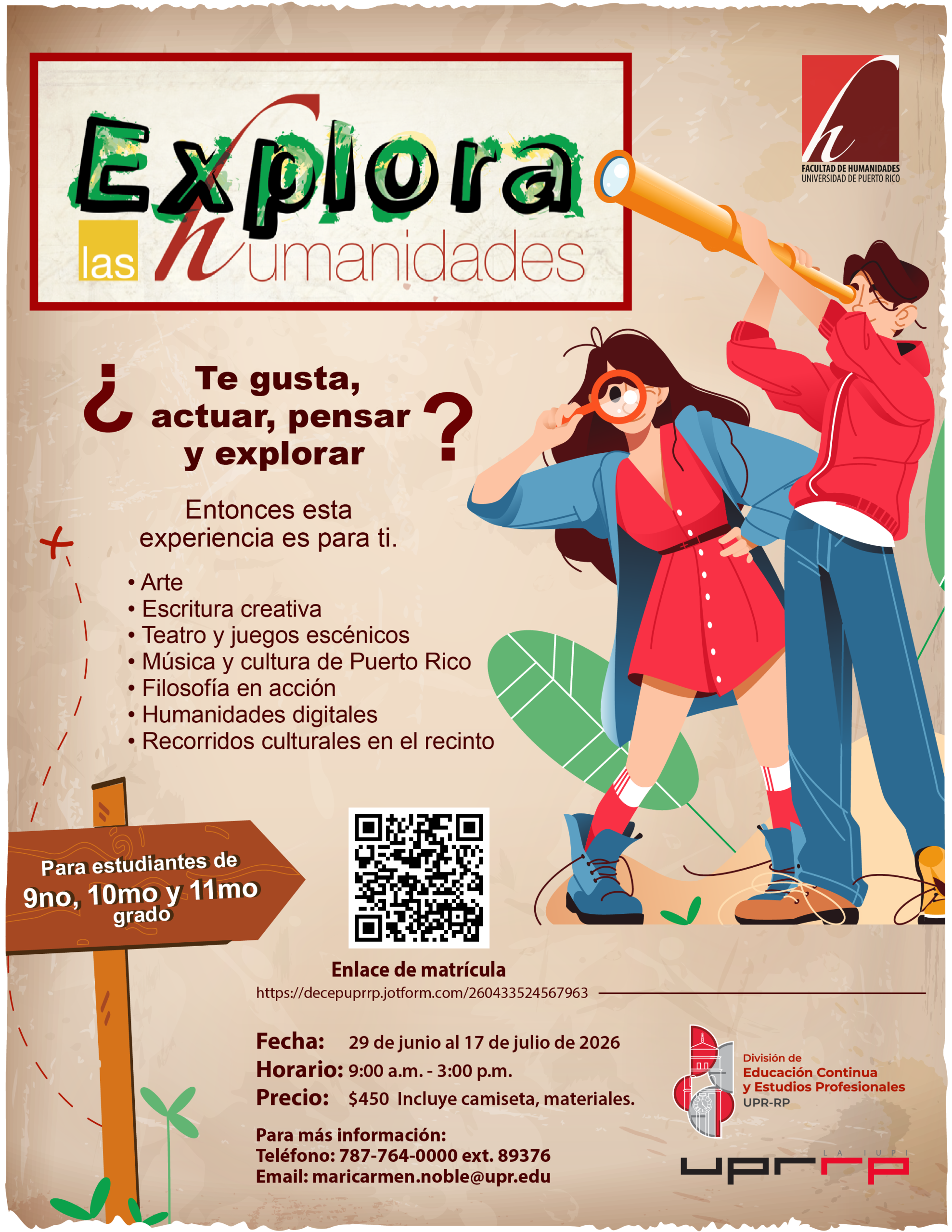 Verano -Explora las Humanidades 3-17