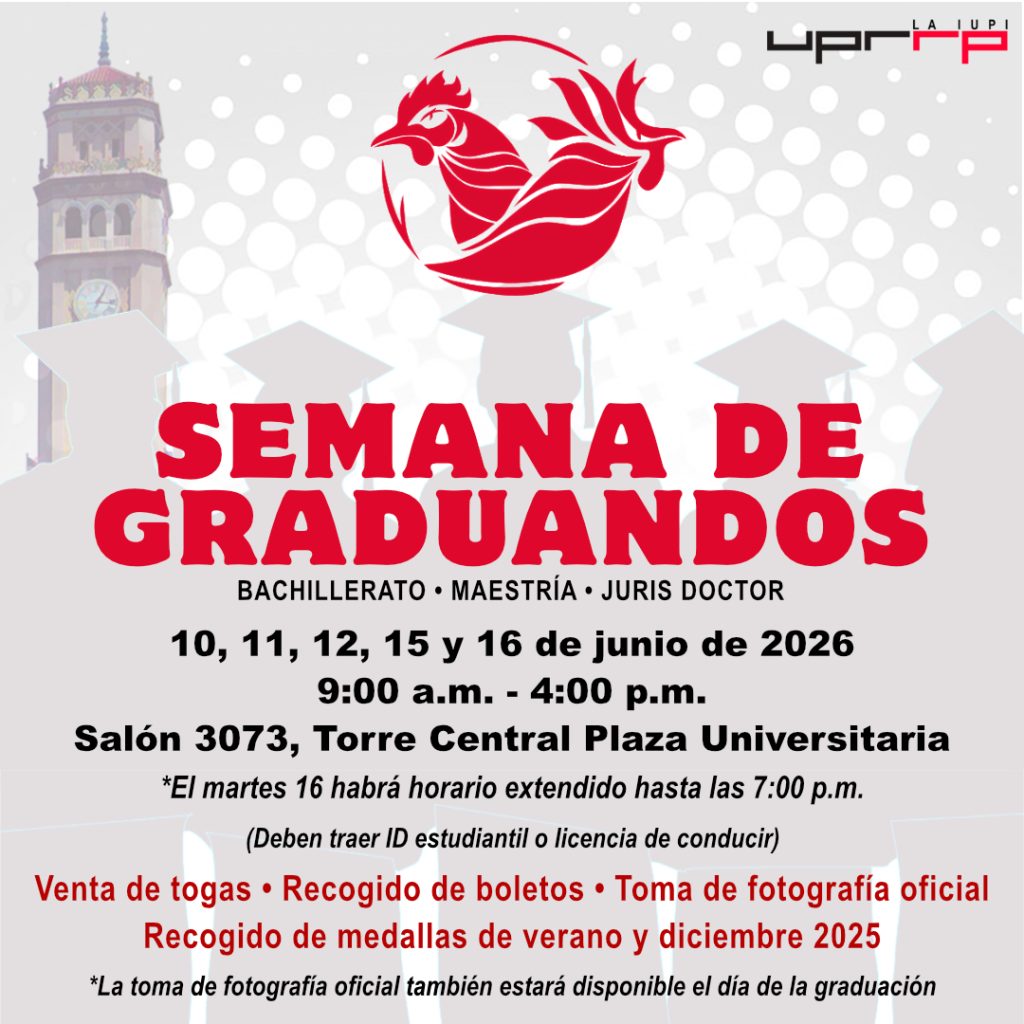 Arte anunciando Semana de Graduandos 2026