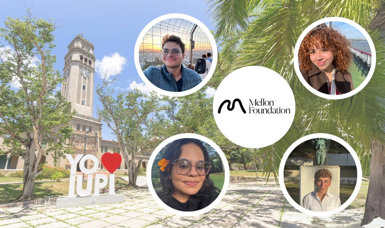 Christian A. Colón-Maldonado, Cielo N. Ríos-Camacho,Diego J. Gómez-Hernández y Sara V. González-Bonilla, ganadores beca Mellon Mays