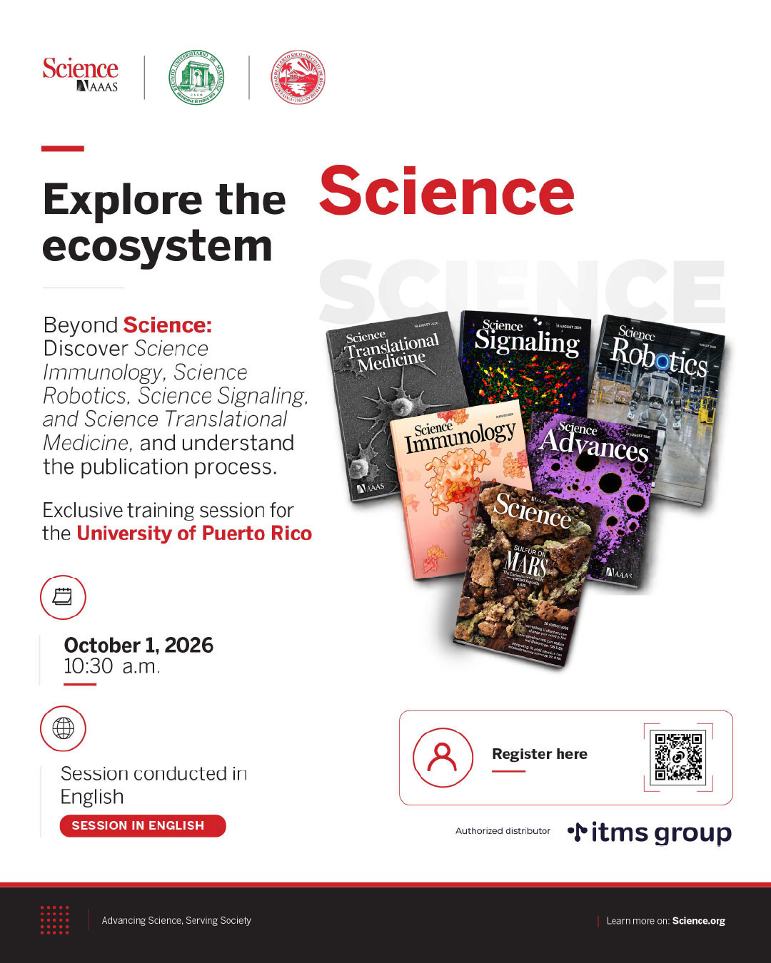 Sesión de Capacitación "Explore the Science Ecosystem"